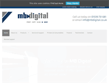 Tablet Screenshot of mbdigital.co.uk